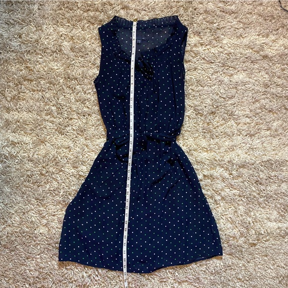 Gap navy blue polka dots knee length dress - Picture 4 of 4
